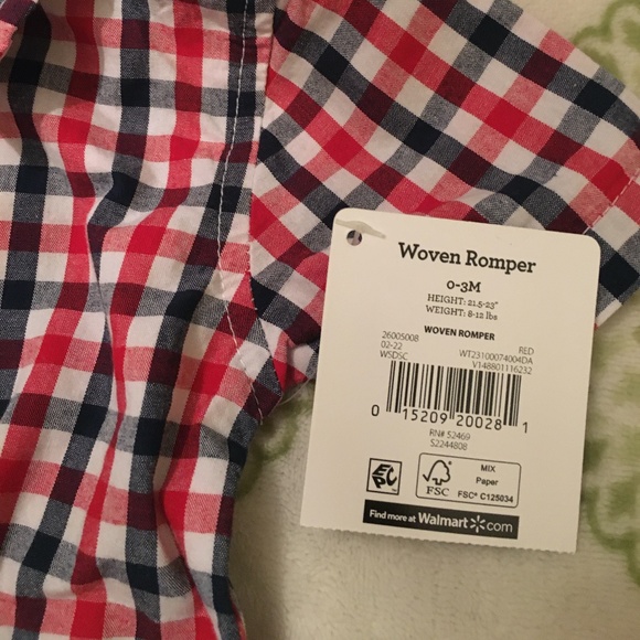 NWT Let's Celebrate Baby Boy Patriotic Summer Romper Size 0-3 Months - Picture 3 of 3